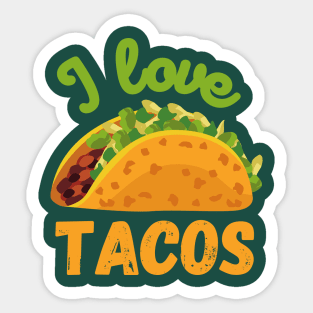 I Love Tacos Sticker